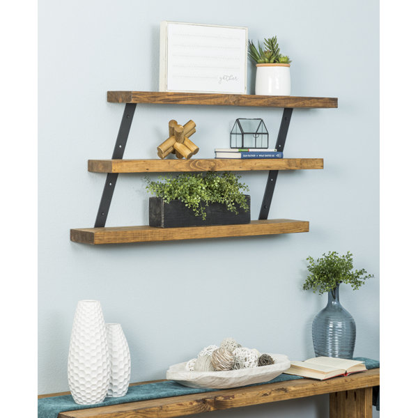 Birch Lane™ Serene 3 Piece Pine Solid Wood Tiered Shelf & Reviews Wayfair